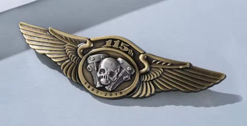 Biker gang metal pin badge - biker,