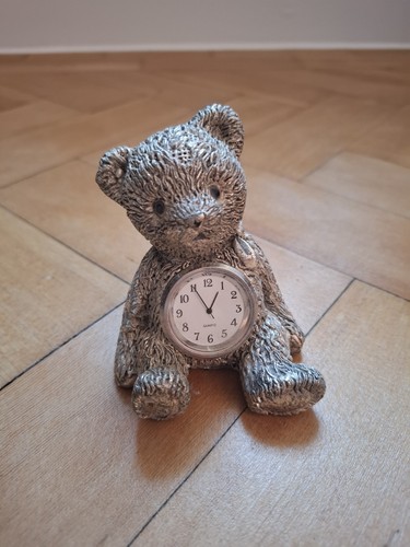 Vintage silver plated - plated, teddy