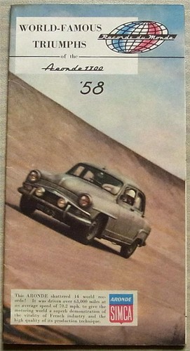 Simca aronde 1300 car sales - simca,