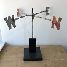 Vintage Weather Vane Naive Painted On Stand Centrepiece