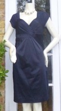 UNTOLD midnight blue evening silk mix  dress BNWT Size 14  RRP £115