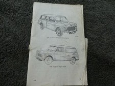 CLASSIC MINI BOOK - BL MINI COUNTRYMAN & MINIVAN HANDBOOK - NO COVER 1968