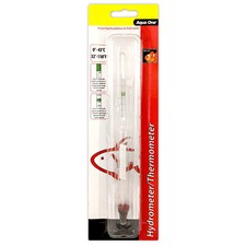 Aqua One Hydrometer with Thermometer Marine Reef Salinity Aquarium Fish Tank