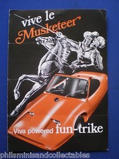 Kit Car - Mumford Musketeer Trike Sales Brochure 1982