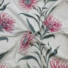 Sanderson Catherinae Embroidery Fuchsia Curtain Fabric, Material 127.5cm width
