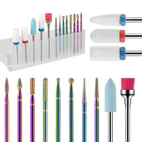 13pcs ceramic nail drill - ceramic,