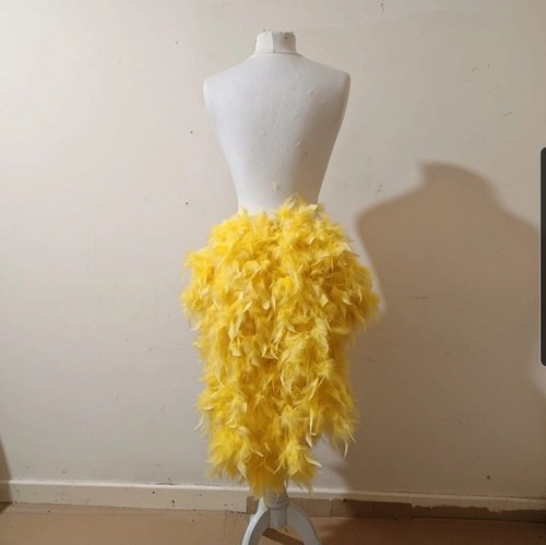 Yellow burlesque long - yellow,