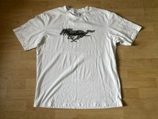 Official Ford Product Ford Mustang Spell Out T Shirt White Size Large