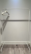 IKEA MULIG Clothes Adjustable Garment Rack Space-Saving Rack White 99x152 cm
