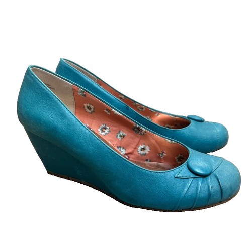 Anthro seychelles leather teal - anthro,