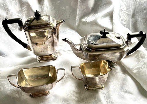 Art deco silver - silver-plated, service