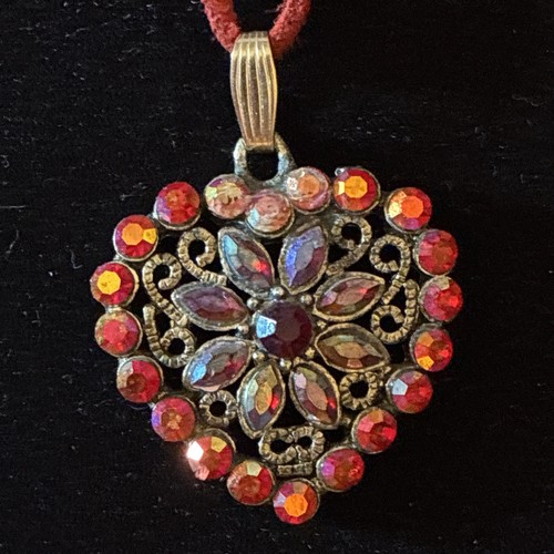 Vintage red rhinestone - vintage,