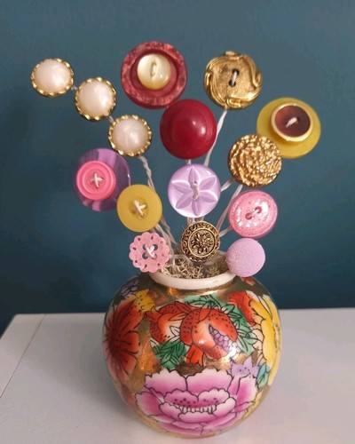 Handmade button bouquet - handmade,