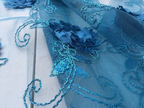 Embroidered french lace - embroidered,
