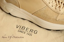 Viberg Cream Suede Leather Shoes Trainers Sneakers Men's UK 7.5 US 8 EU 41
