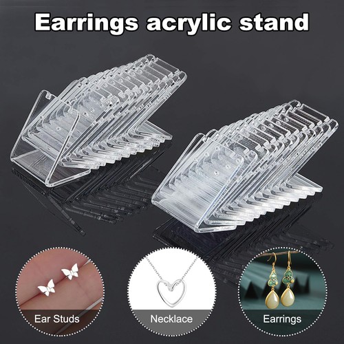 Acrylic earring necklace - acrylic,