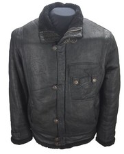 Vintage Type B-3 Leather sheepskin  Flying Pilot Bomber jacket 2XL