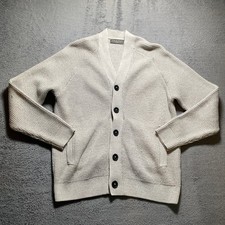 Primark Cardigan Men's Small Beige Button Front Knit Casual Jumper