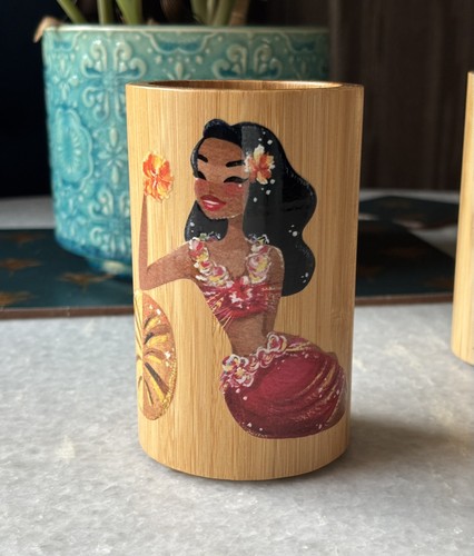 Bamboo storage pot tiki bar - bamboo,