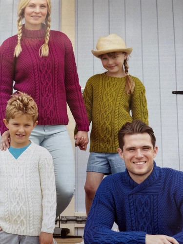 Family aran sweaters - family,