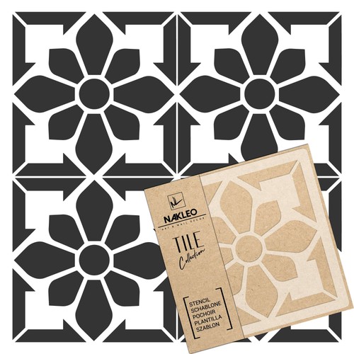 Reusable plastic tile stencil - reusable,