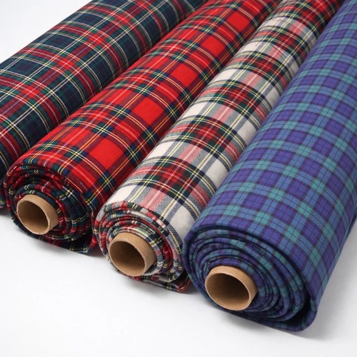 Tartan cotton brushed fabric - tartan,