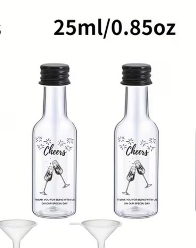 Miniature alcohol fillable - alcohol,