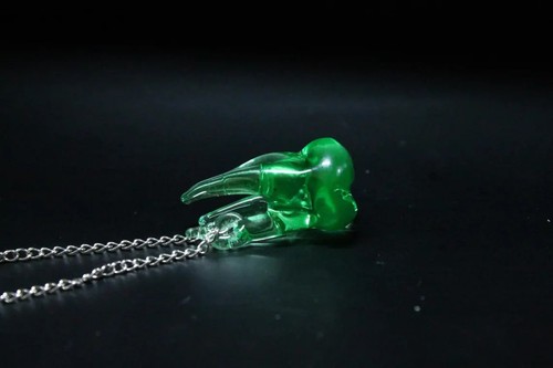 Mini uranium glass tooth - uranium,