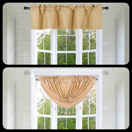 1pc valance swag - rod, pocket