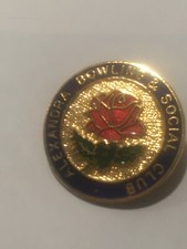 RARE OLD ALEXANDRA BOWLING CLUB ENAMEL BROOCH PIN BADGE TOYE KENNING SPENCER