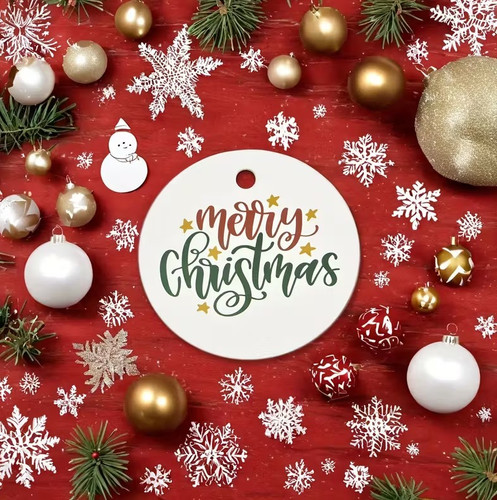 Merry christmas gift - merry, white