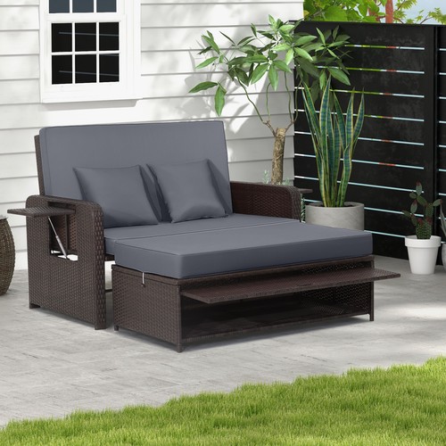 Wicker loveseat sofa - wicker,