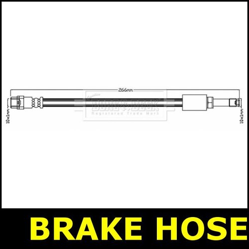 Brake hose rear fits - hose, bmw