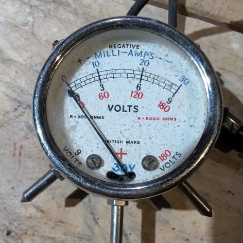 Vintage analogue voltmeter - vintage,