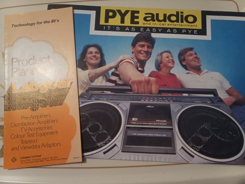 Retro 1980s pye audio - pye, in