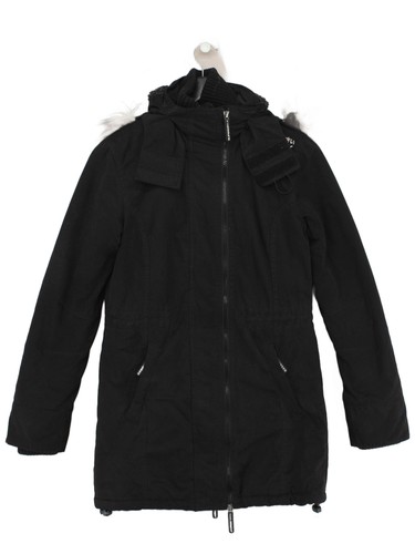 Superdry parka jacket black - parka,