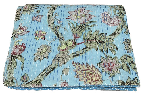 Indian kantha quilt - indian,