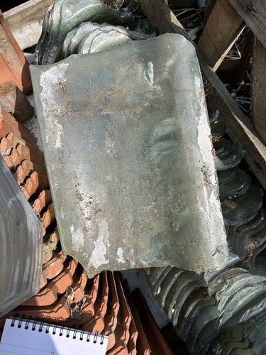 Glass pantiles reclaimed - glass,
