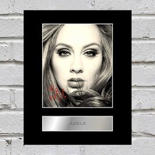 Adele signed mounted - adele,