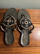 Jack Rogers Black Glitter