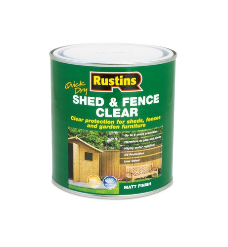 Rustins shed fence - shed, clear