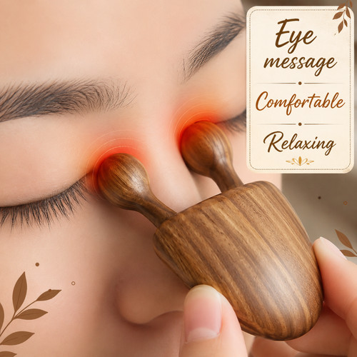 1pc sandalwood face massager - 1pc,