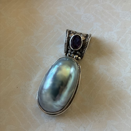 Sterling silver vintage mabe - sterling,