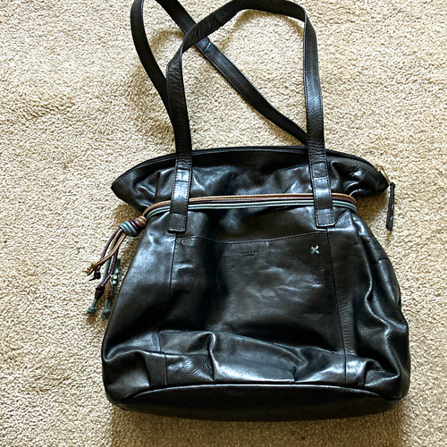Radley black leather shoulder - leather,