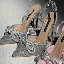 Silver Glitter Satin Elope