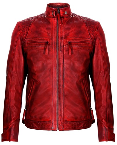 Men vintage red retro casual - red,