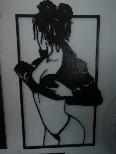 Woman silhouette art piece - woman,