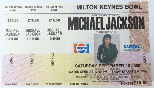 Michael jackson 1988 bad tour - michael,