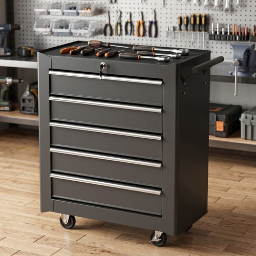 Homcom drawer tool chest - 5-drawer,