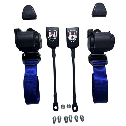 Blue seat belt - belt, bug